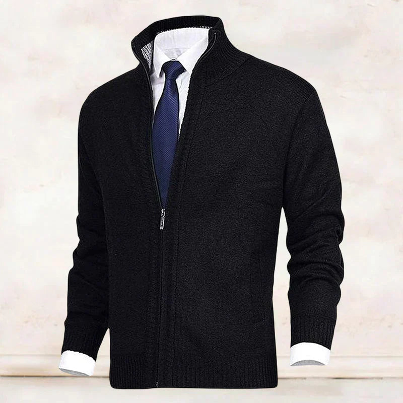Lanzo Langärmelige Strickjacke