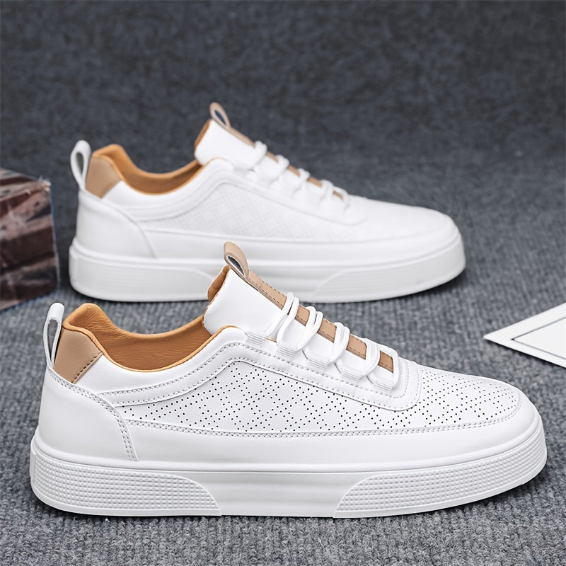 AROSA| Herren Sneaker Porter in Lederoptik mit luftdurchlässiger Perforation