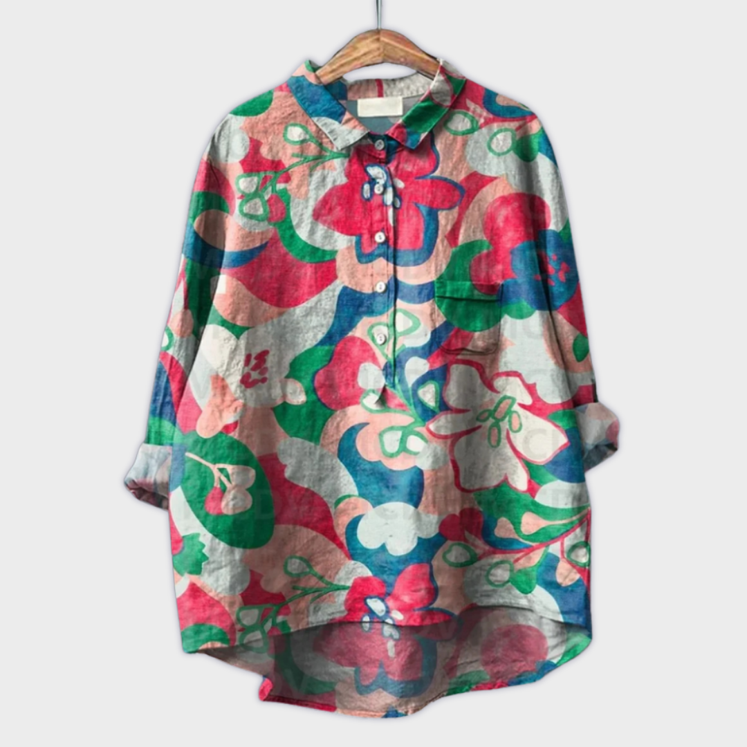 Blütenkunst Bluse