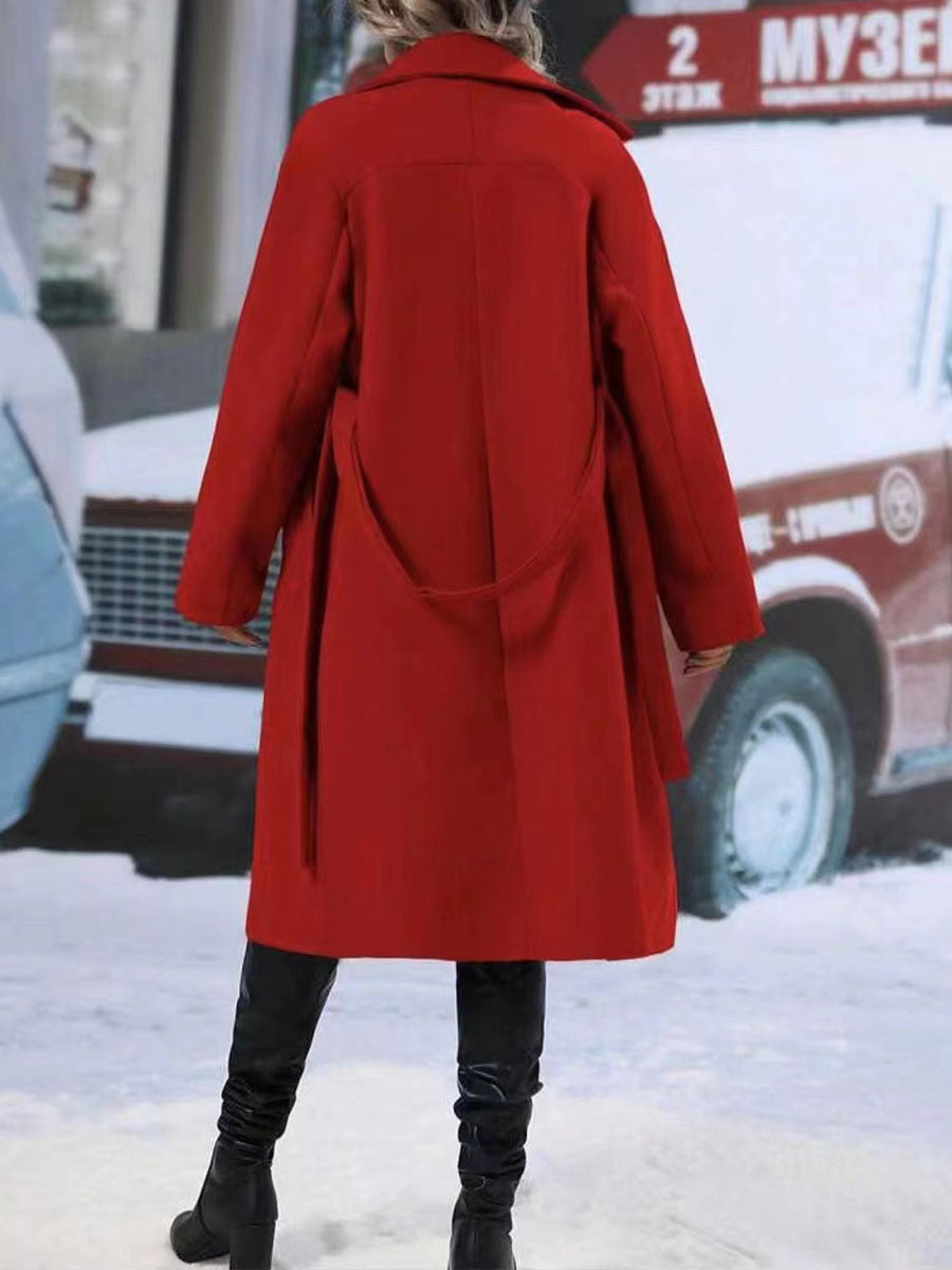 Zweireihiger Trenchcoat mit Revers