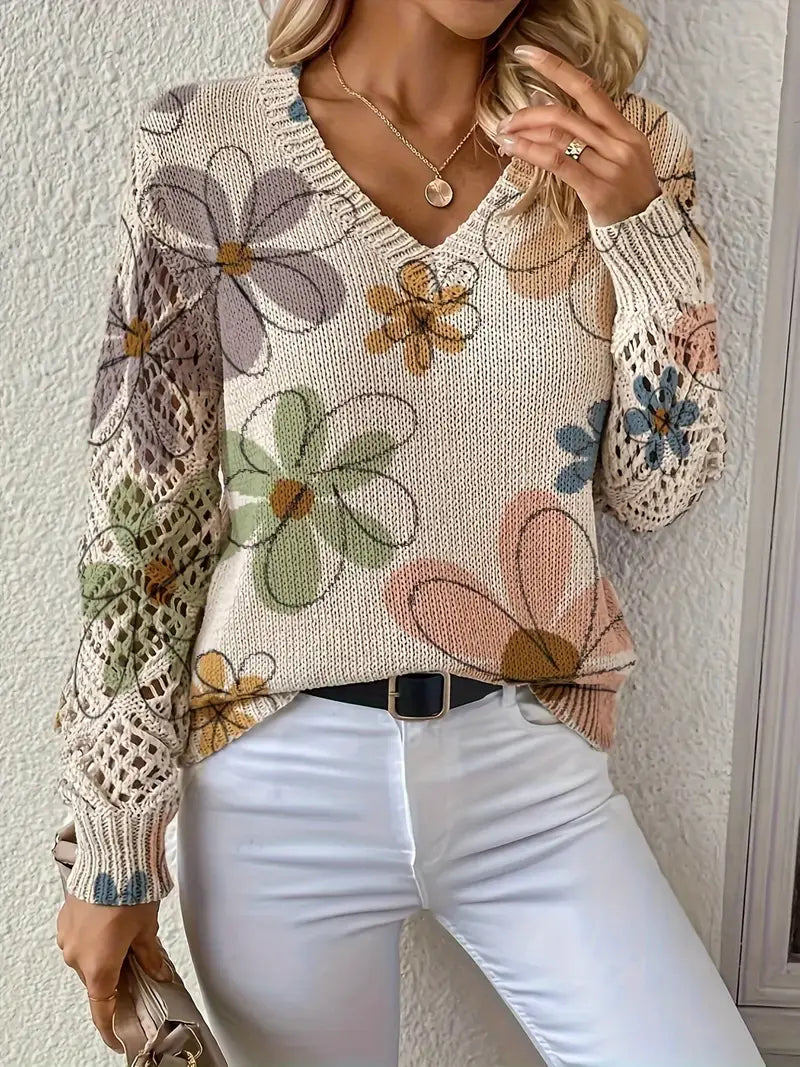 Marzena Eleganter Langarm Pullover