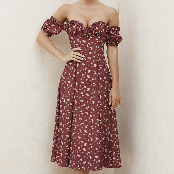 Sommerkleid mit Blumendruck