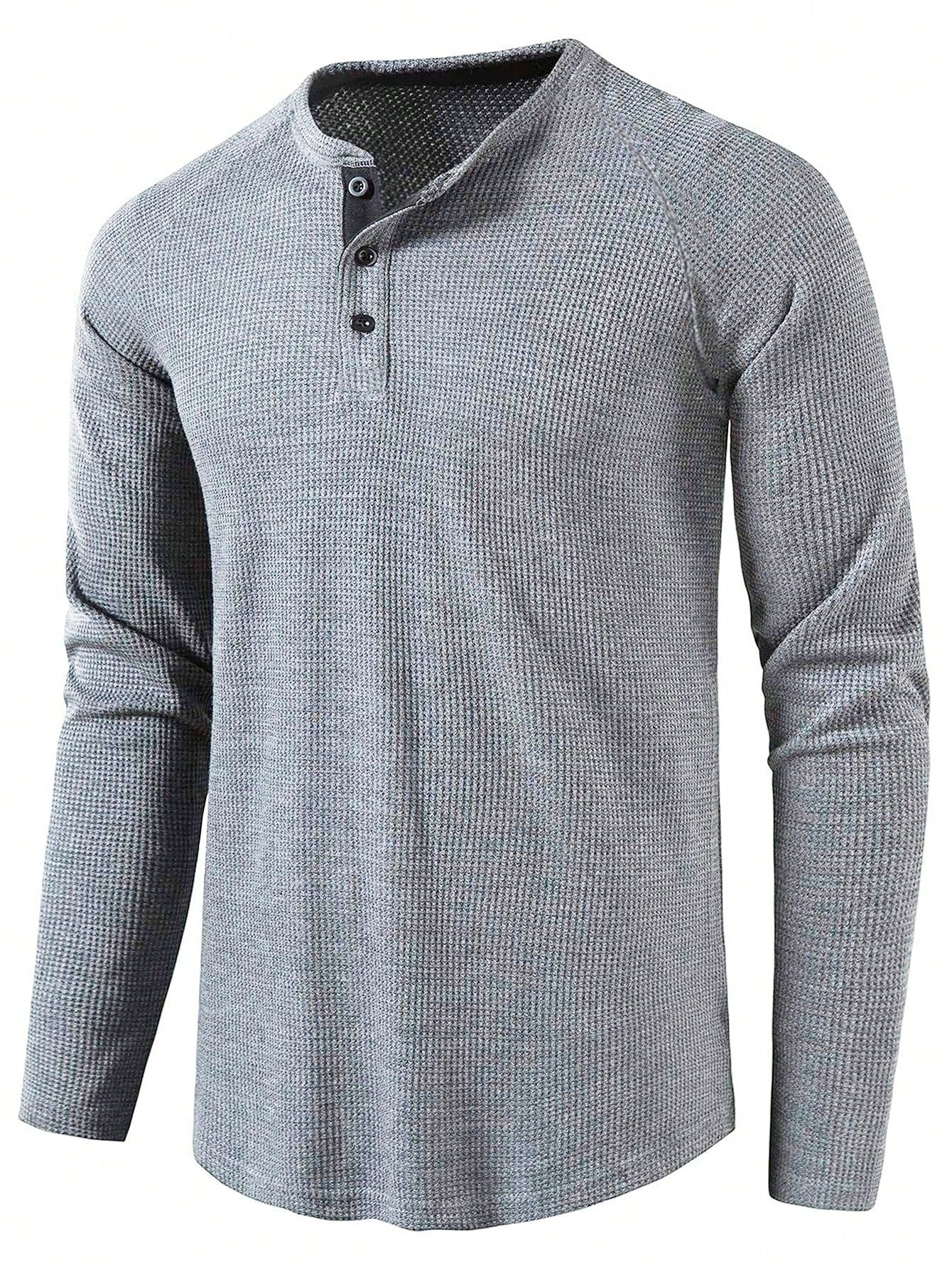 Knopftakt Herren Langarmshirt
