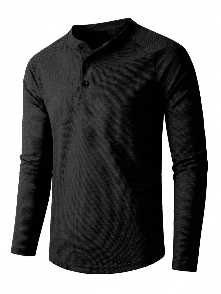 Knopftakt Herren Langarmshirt