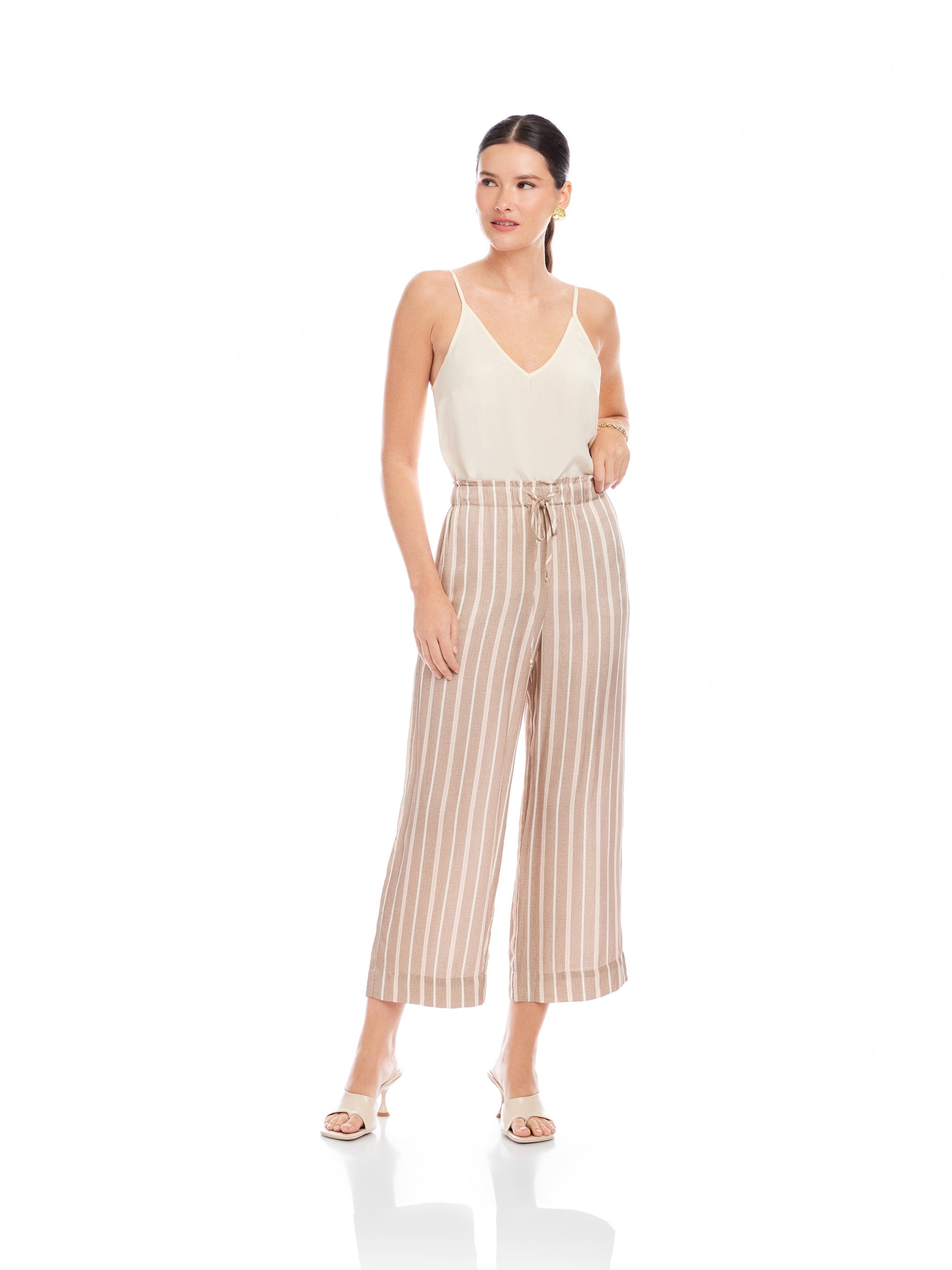 Tasha Damen Jogger – Verkürzte Hose mit Kordelzug