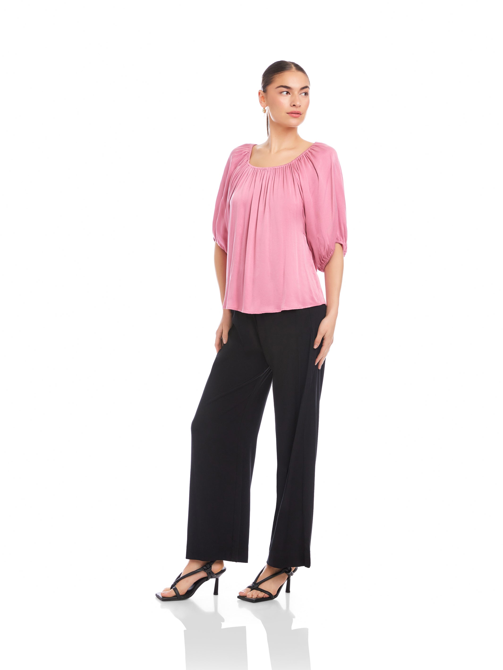 Liza Damen Bauernbluse – Romantische Bluse mit Volants