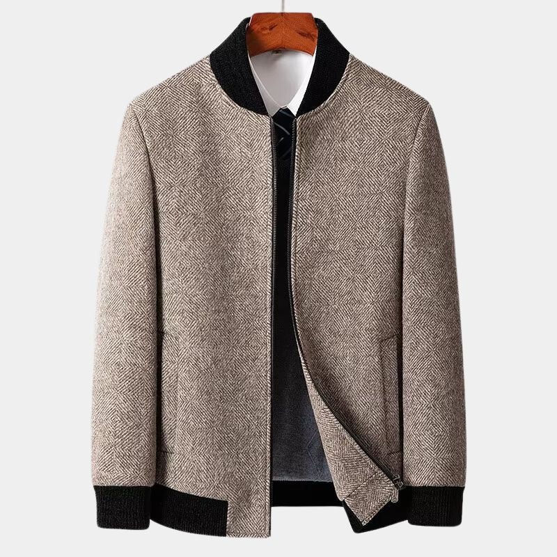 Herren Komfort Wolljacke