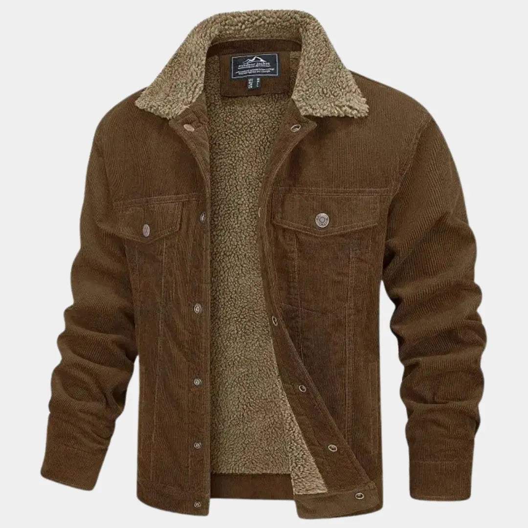 Heritage Cordjacke mit Sherpa-Futter