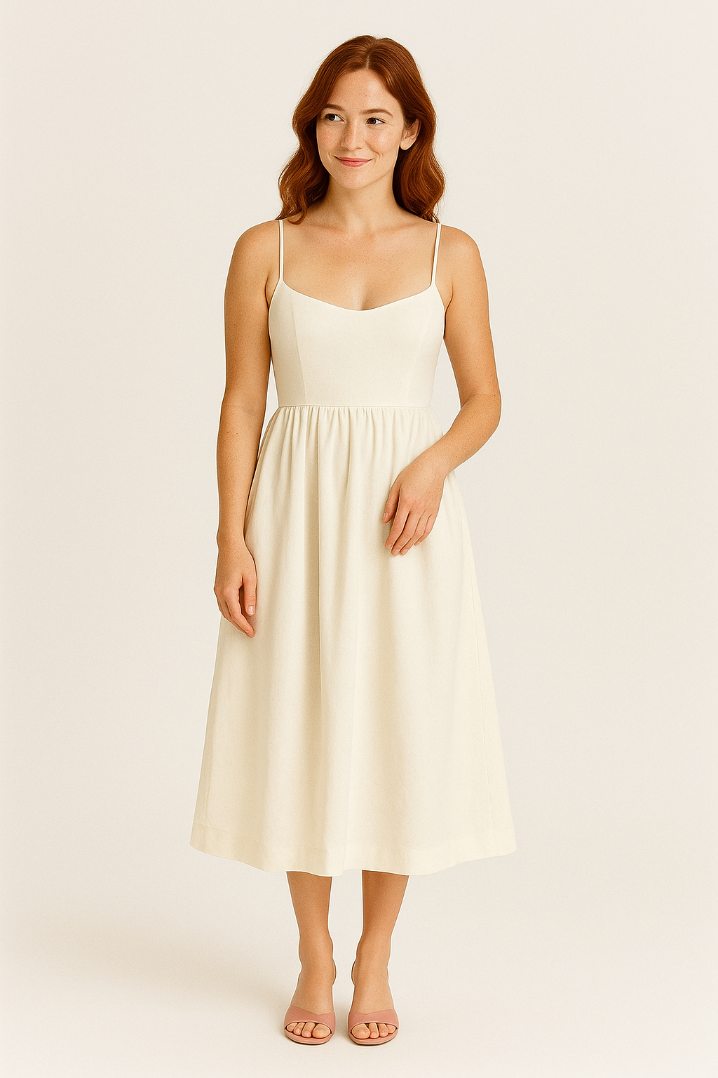 AROSA | Atmungsaktives Damen A-Linien Midikleid