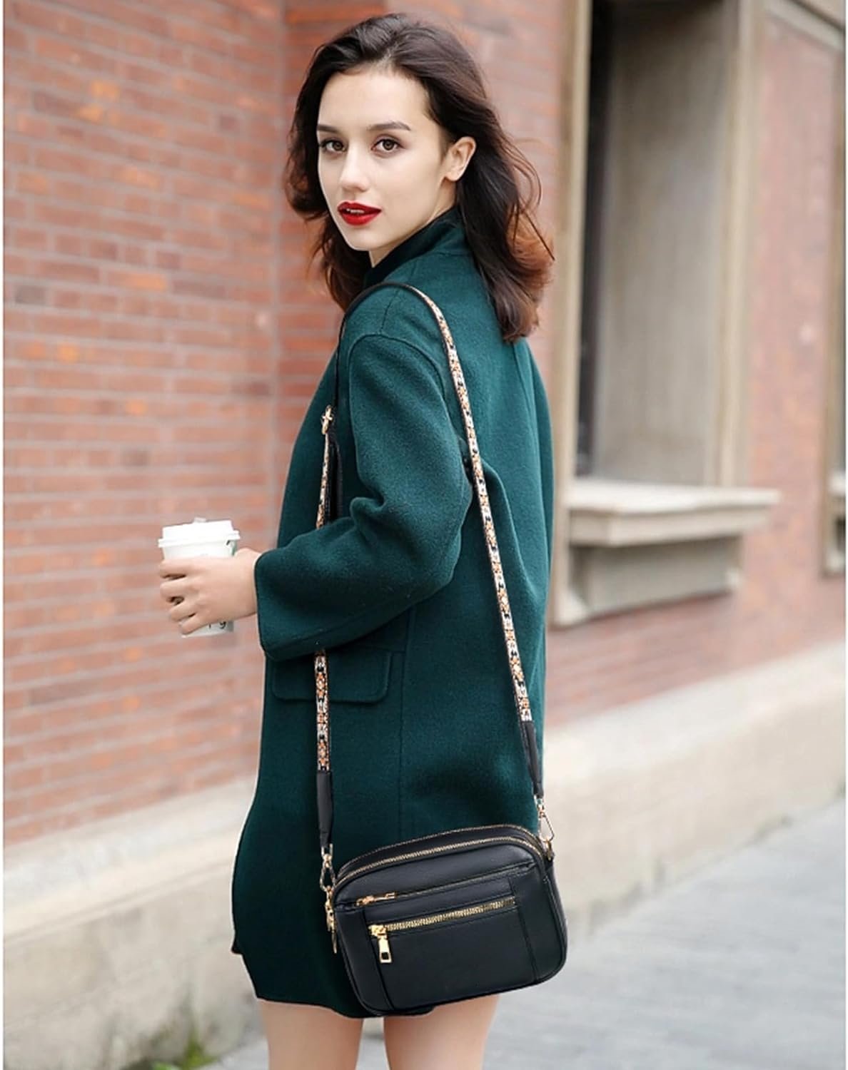 Mila Stilvolle Leder Schultertasche