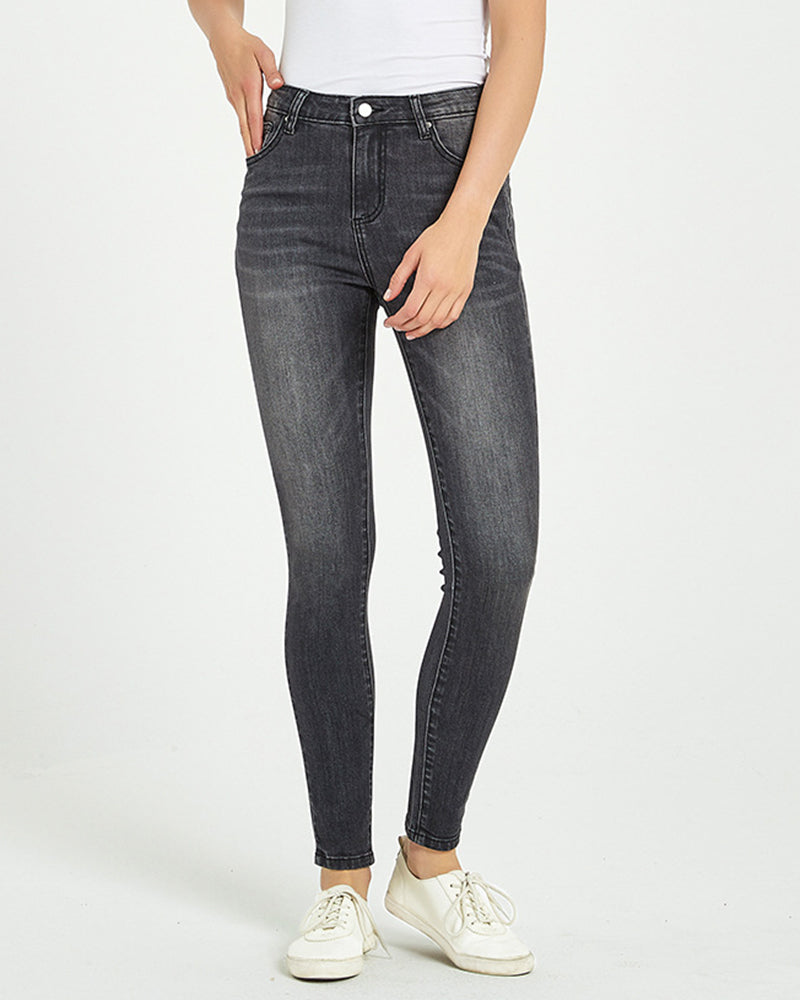 Damen Figurbetonte Stretch-Jeans