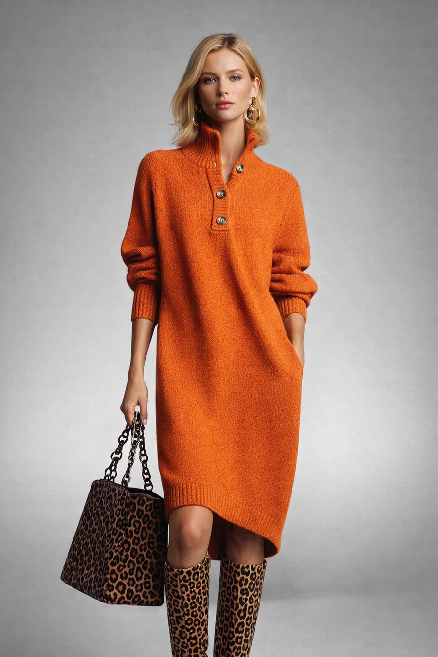Elegantes Midi‑Kleid - Isabella