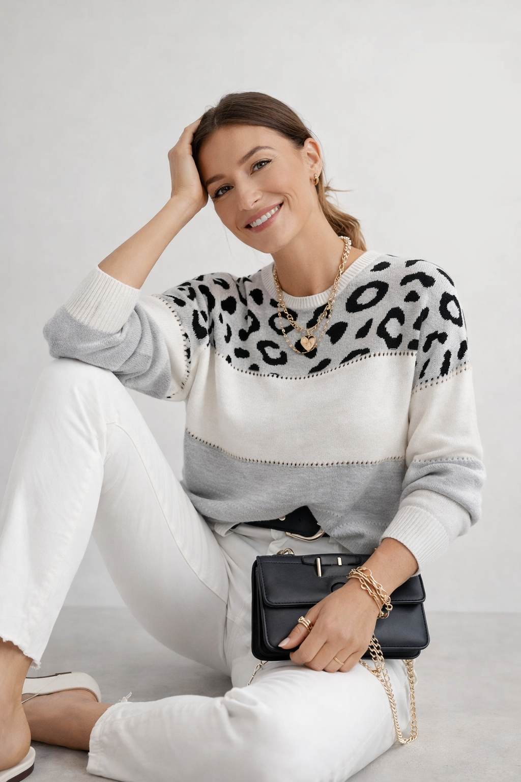 Valmont | Eleganter Leopardenpullover
