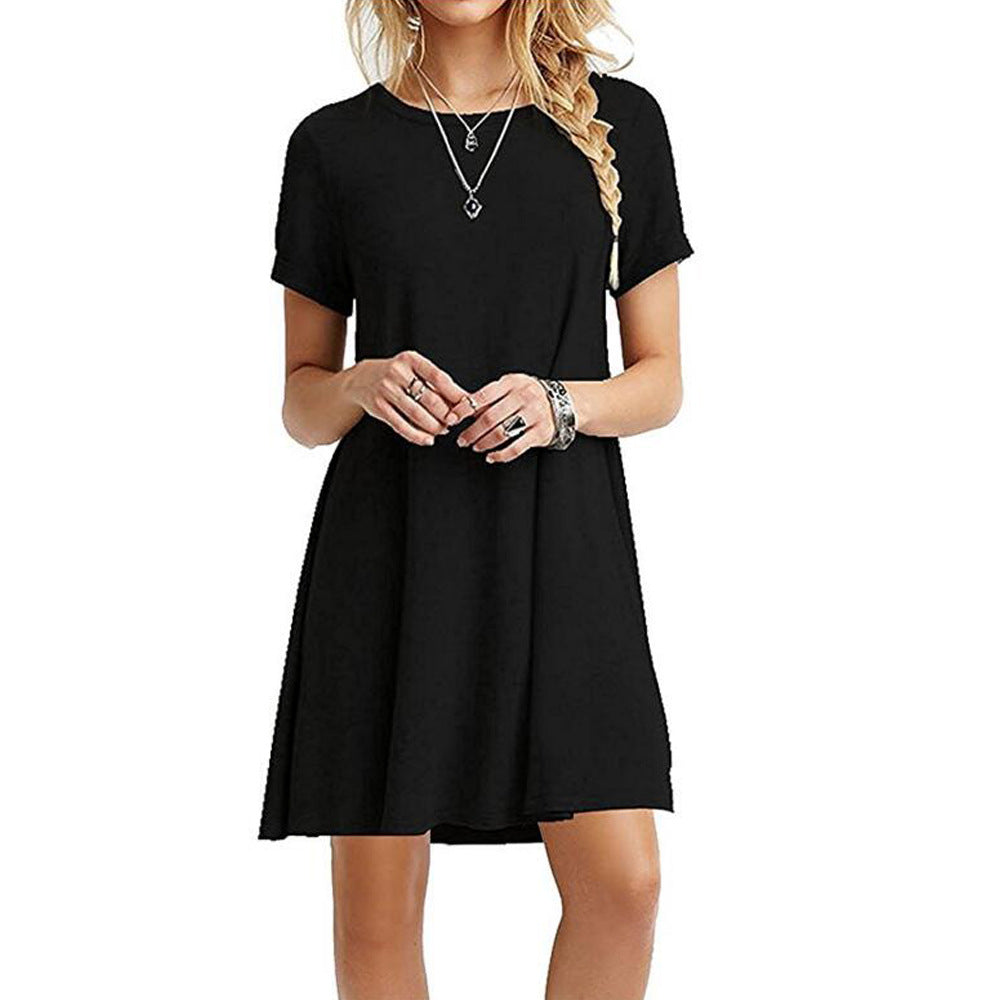 Vintage Damen T-Shirt Mini Kleid
