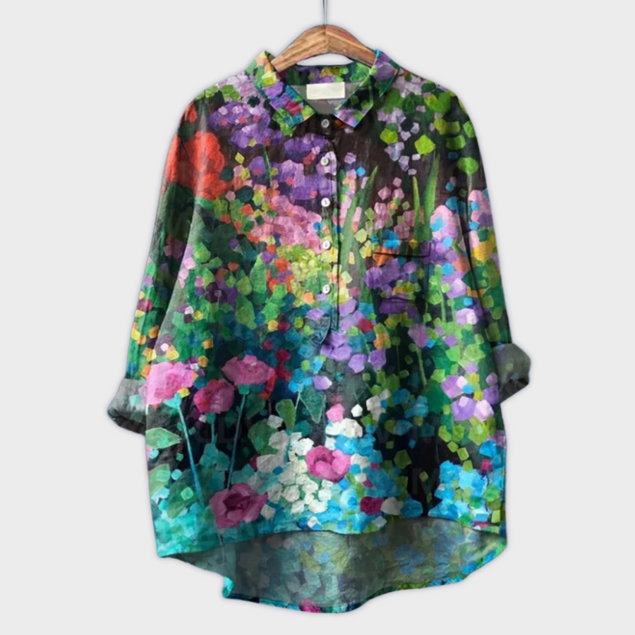 Blütenkunst Bluse