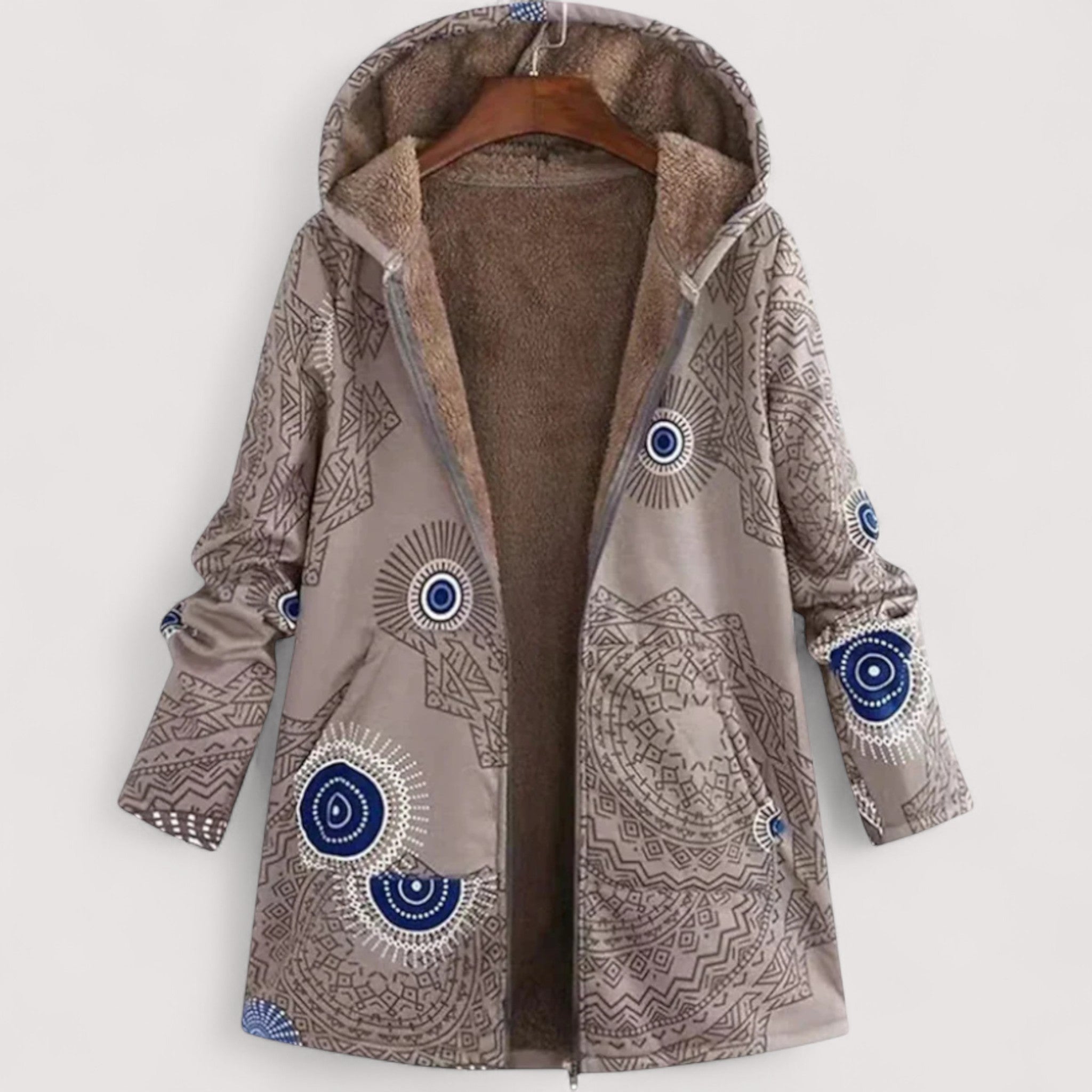 Christina Kuschelige Kapuzenjacke