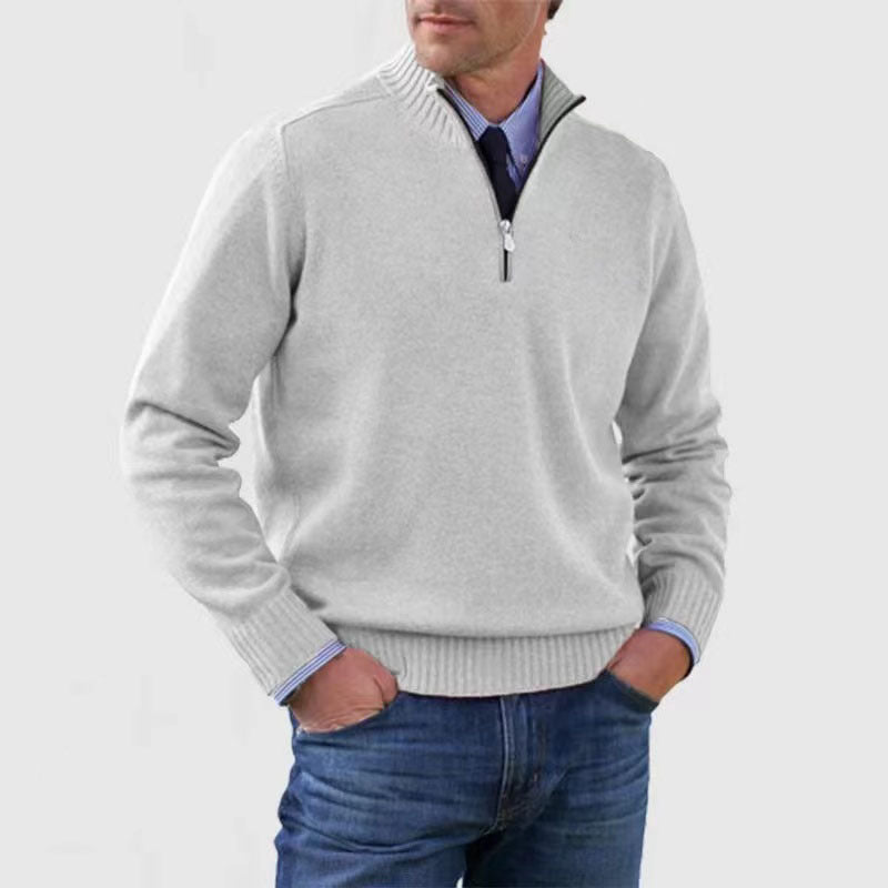 Ben Langarm Herren Zip-Pullover