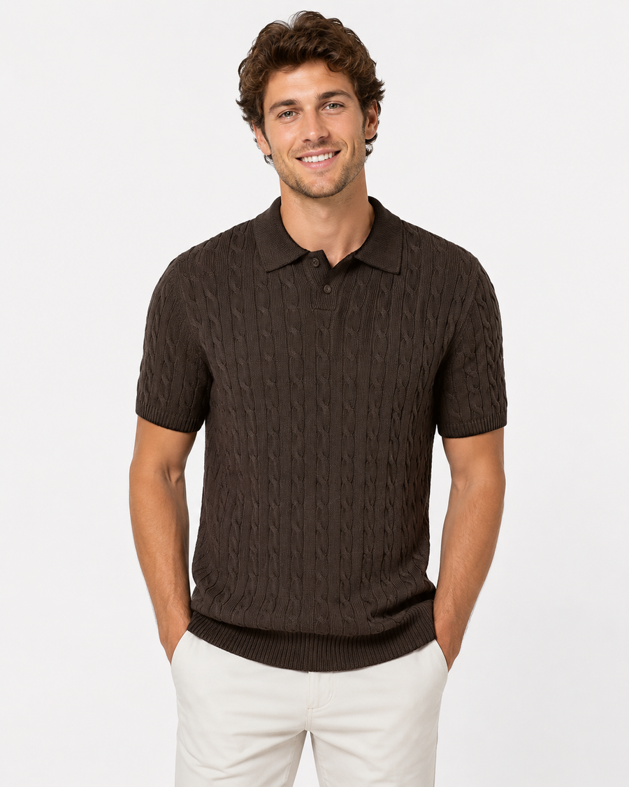 Colter | Herren Strick Slim Fit Gerade Leg Sommerhemd