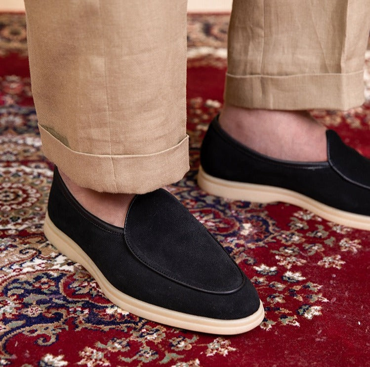 Du Cap belgische Slipper aus Wildleder
