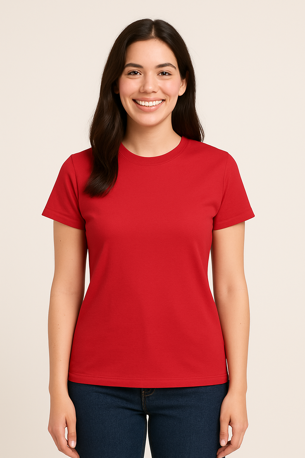 AROSA  | Damen T-Shirt Baumwolle mit klassischem Schnitt für Freizeit & Stil