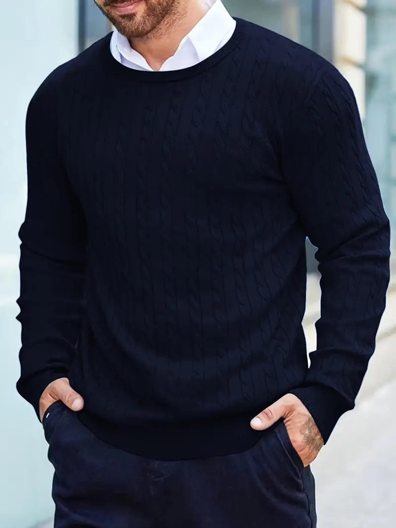 Jonty Gestrickter Rollkragenpullover