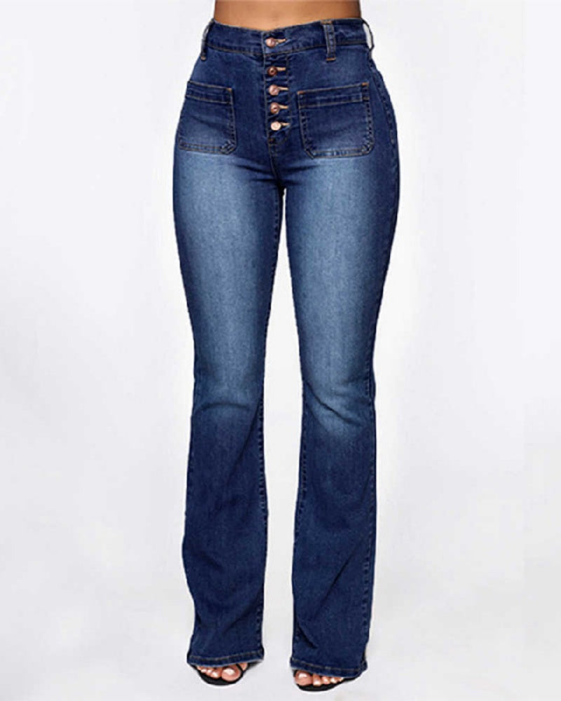 Jeans mit Mehreren Knöpfen