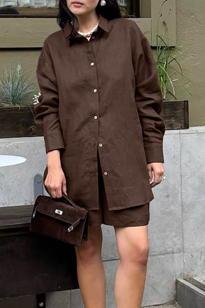 Damen Lounge-Set – Chic & Lässiger Cardigan mit passenden Shorts