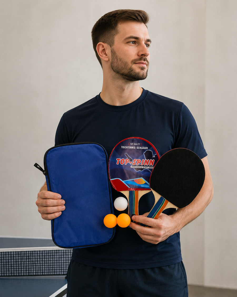 AROSA | Tischtennis Set mit Schlägern, Bällen und Tasche