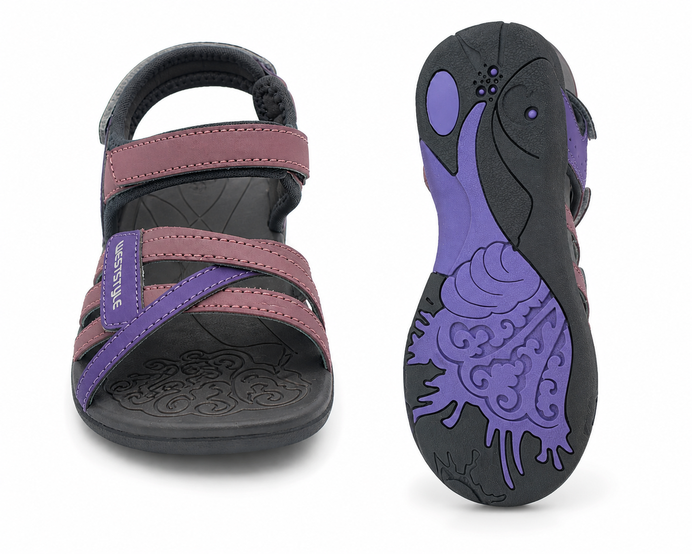 AROSA | Damen Trekking Sandalen mit Klettverschluss