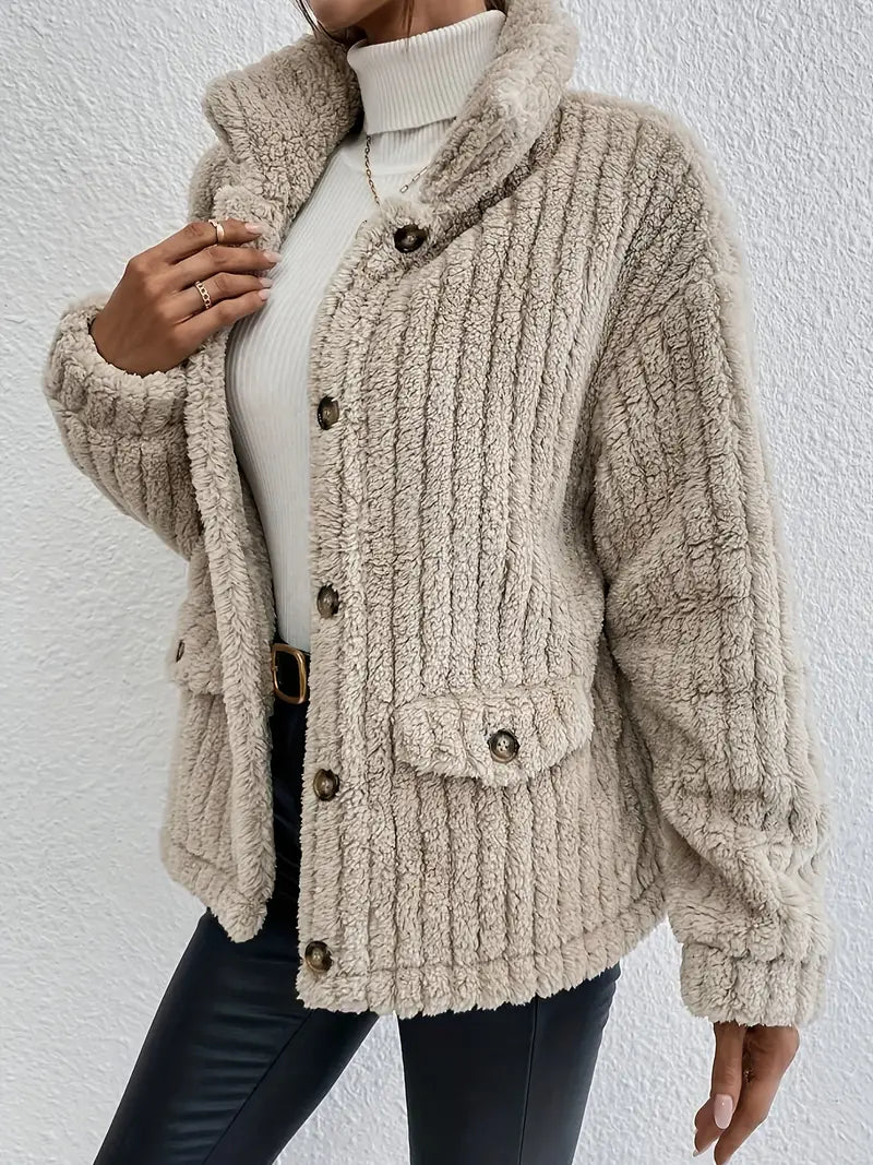NOVA Wendbarer Samtknopf Cardigan