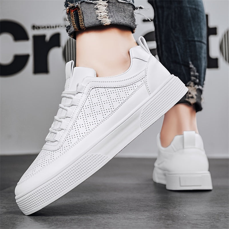 AROSA| Herren Sneaker Porter in Lederoptik mit luftdurchlässiger Perforation