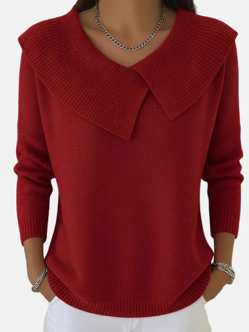 Damhnait | Wärmender Pullover mit Weichem Kragen