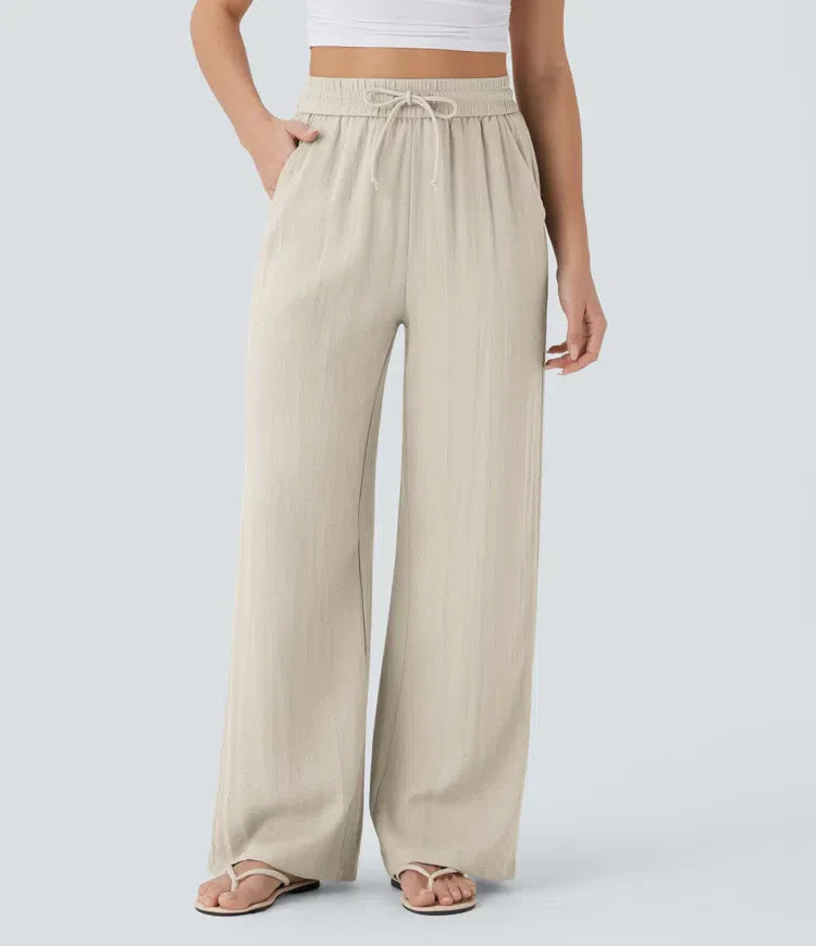 Zafeiria Elegante Leinenhosen