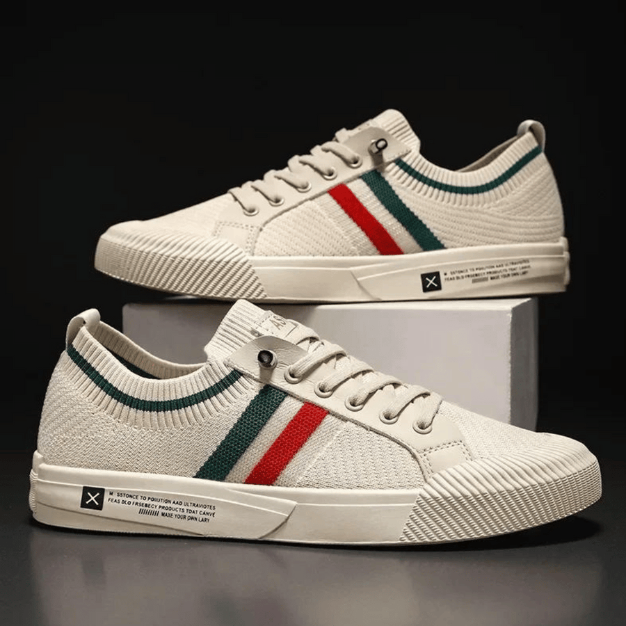 AROSA| John Herren Sommer Schnürschuhe aus atmungsaktivem Strickmaterial