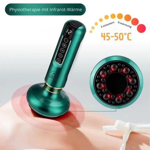 CelluSculpt™ | 4-in-1 Massagegerät mit Schröpfen, Infrarot & Wärme – reduziert Cellulite und Dehnungsstreifen sichtbar
