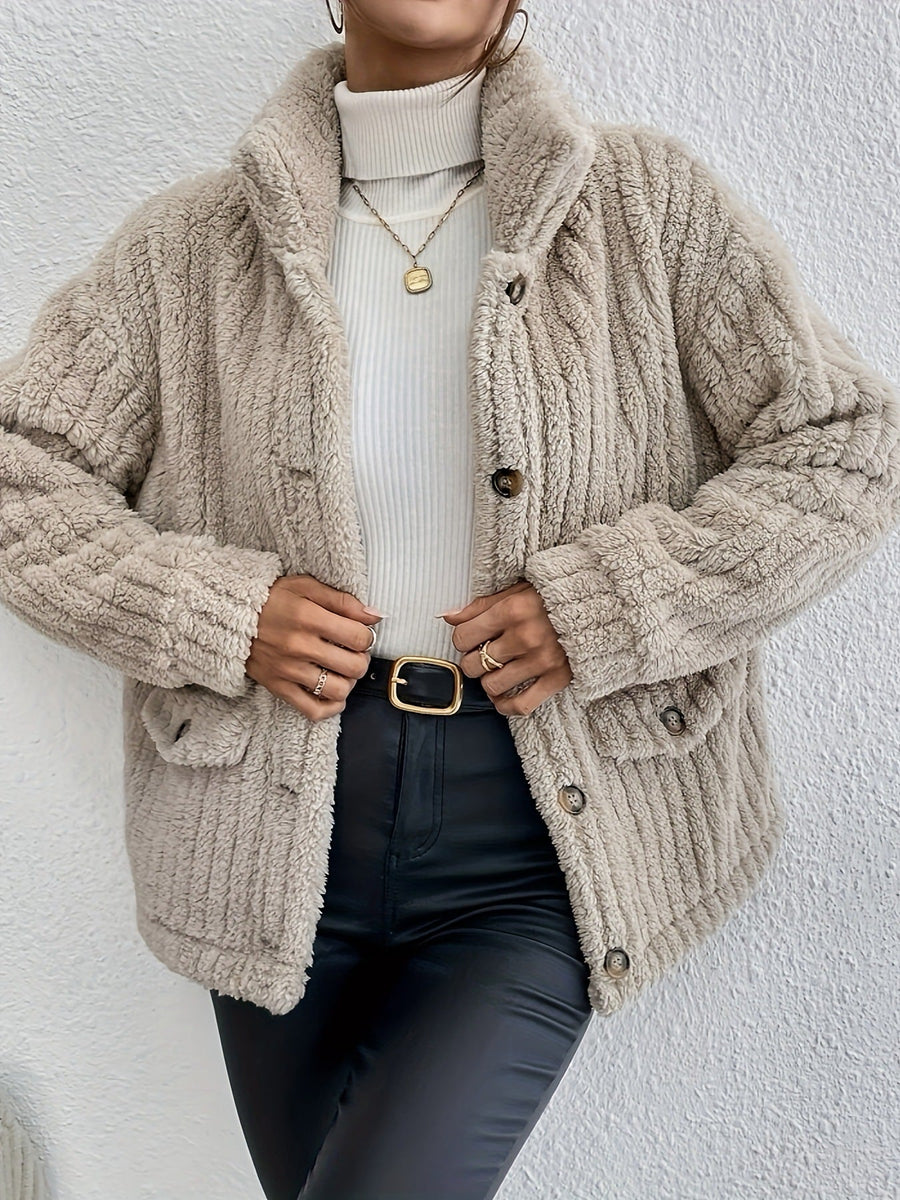 NOVA Wendbarer Samtknopf Cardigan