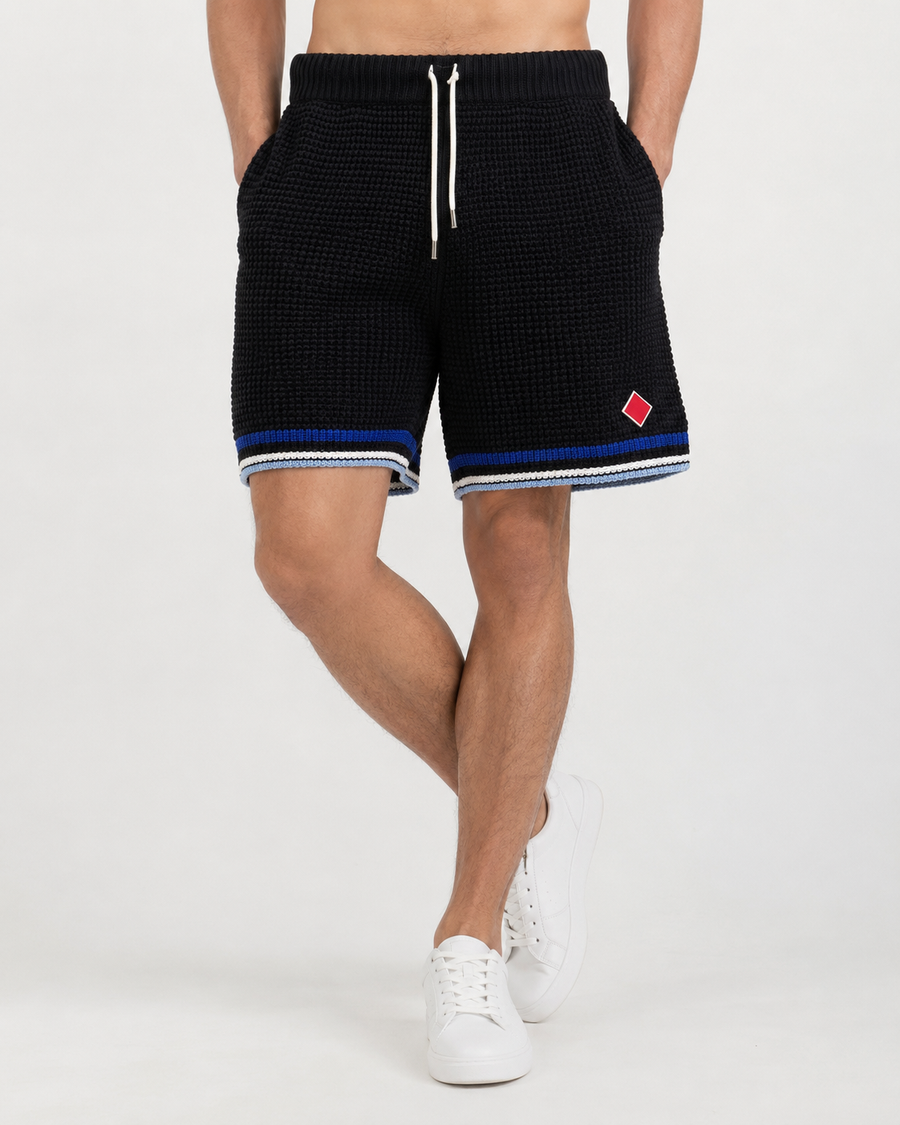 Jayce | Herren Patched Gestrickte Shorts