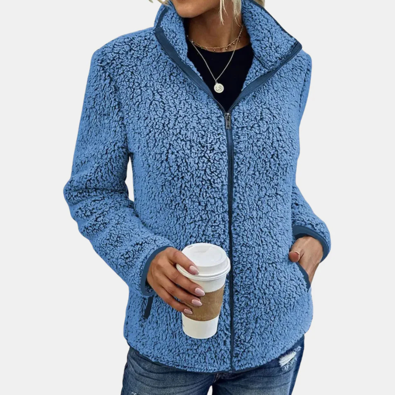 Sureena Lässige Vlies Jacke