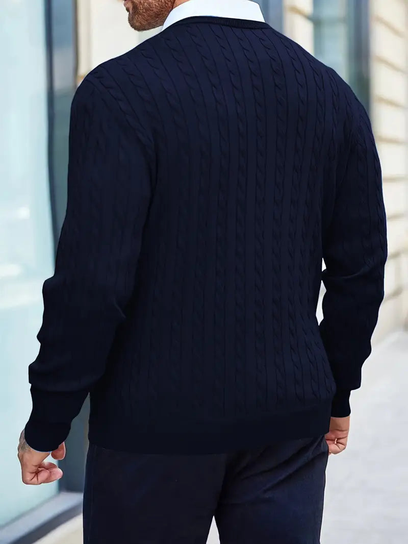 Jonty Gestrickter Rollkragenpullover