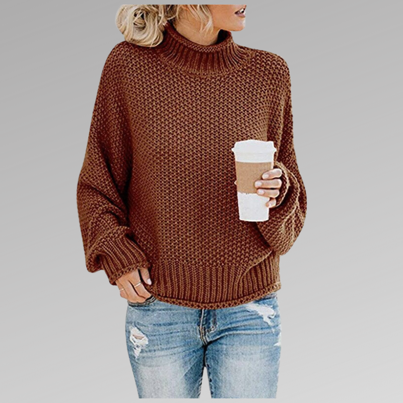 Olivia | Pullover mit hohem Kragen
