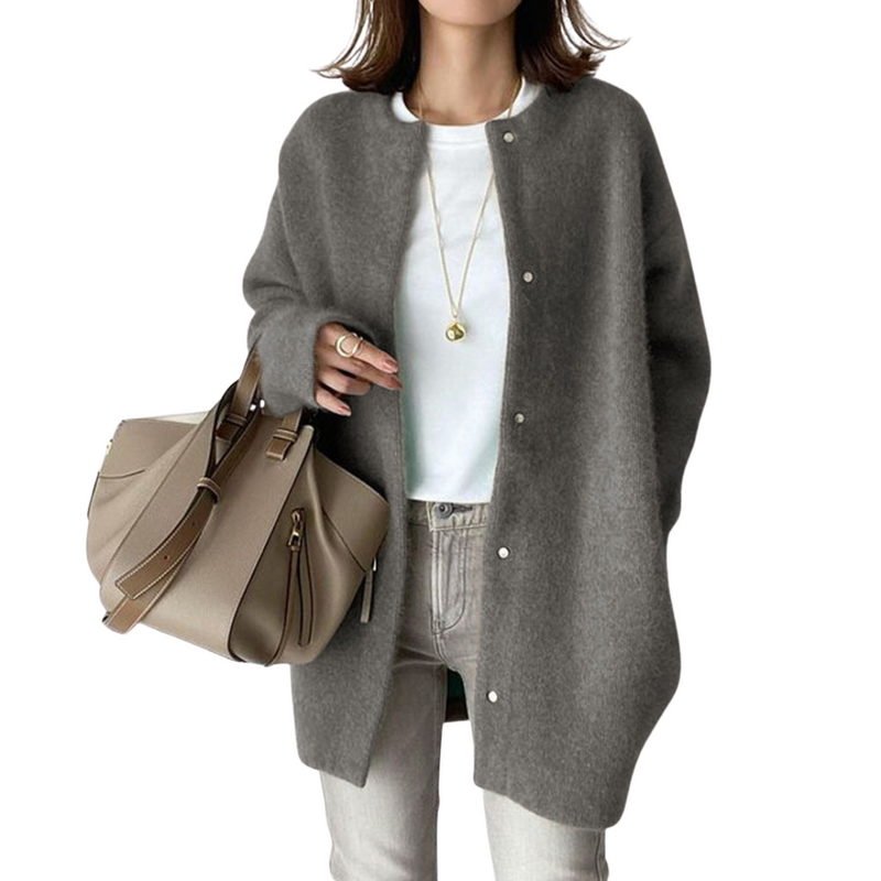 Genevia Eleganter Strick Strickjacke