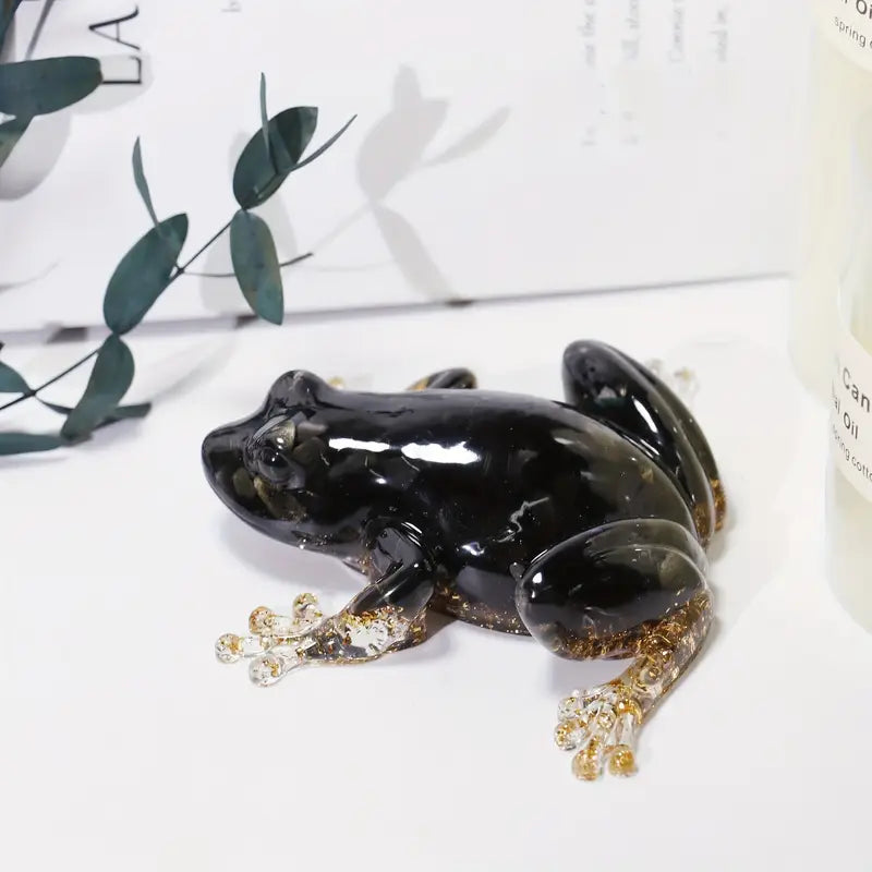 Frostone – Kristallfrosch Skulptur Für die Wohnraum Dekoration