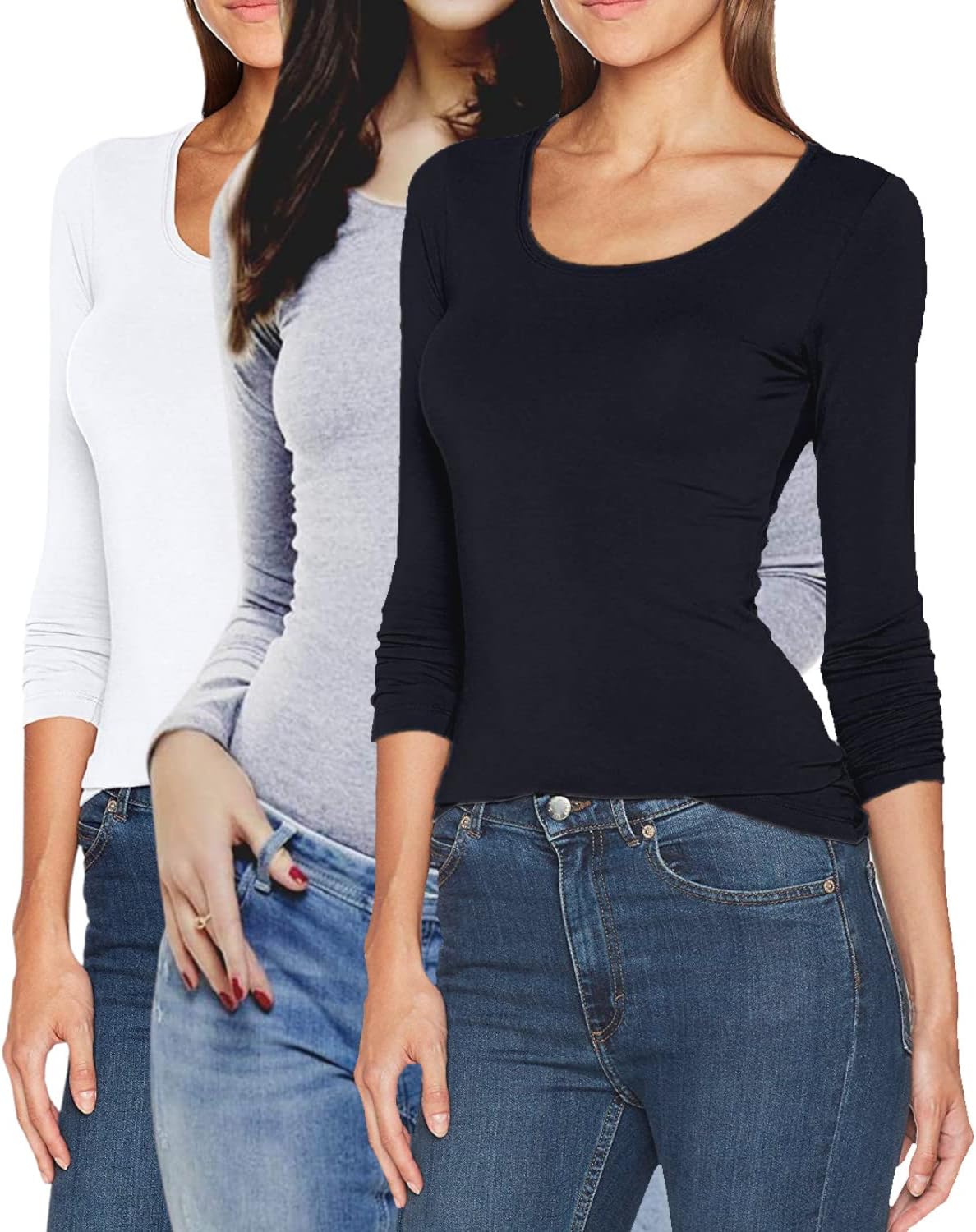 ONLY Damen Onllive Love LS Rundhals-Top, Noos, Langarmshirt