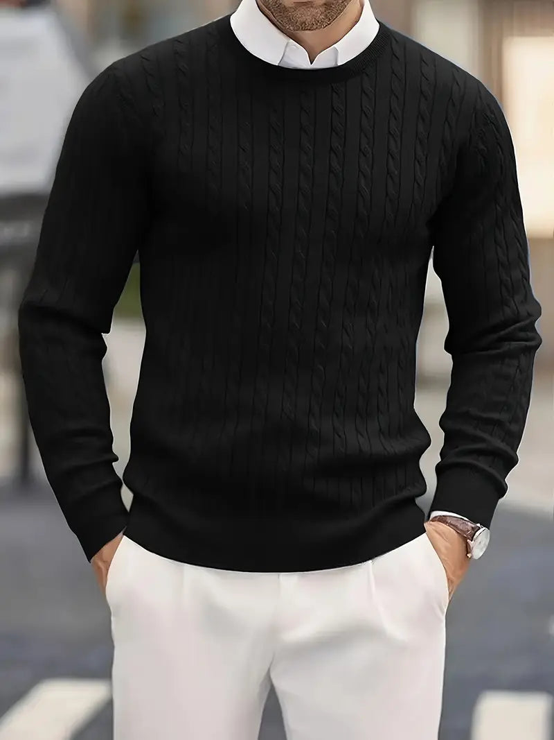 Jonty Gestrickter Rollkragenpullover