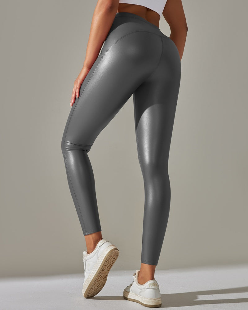 Leder Sport Hose