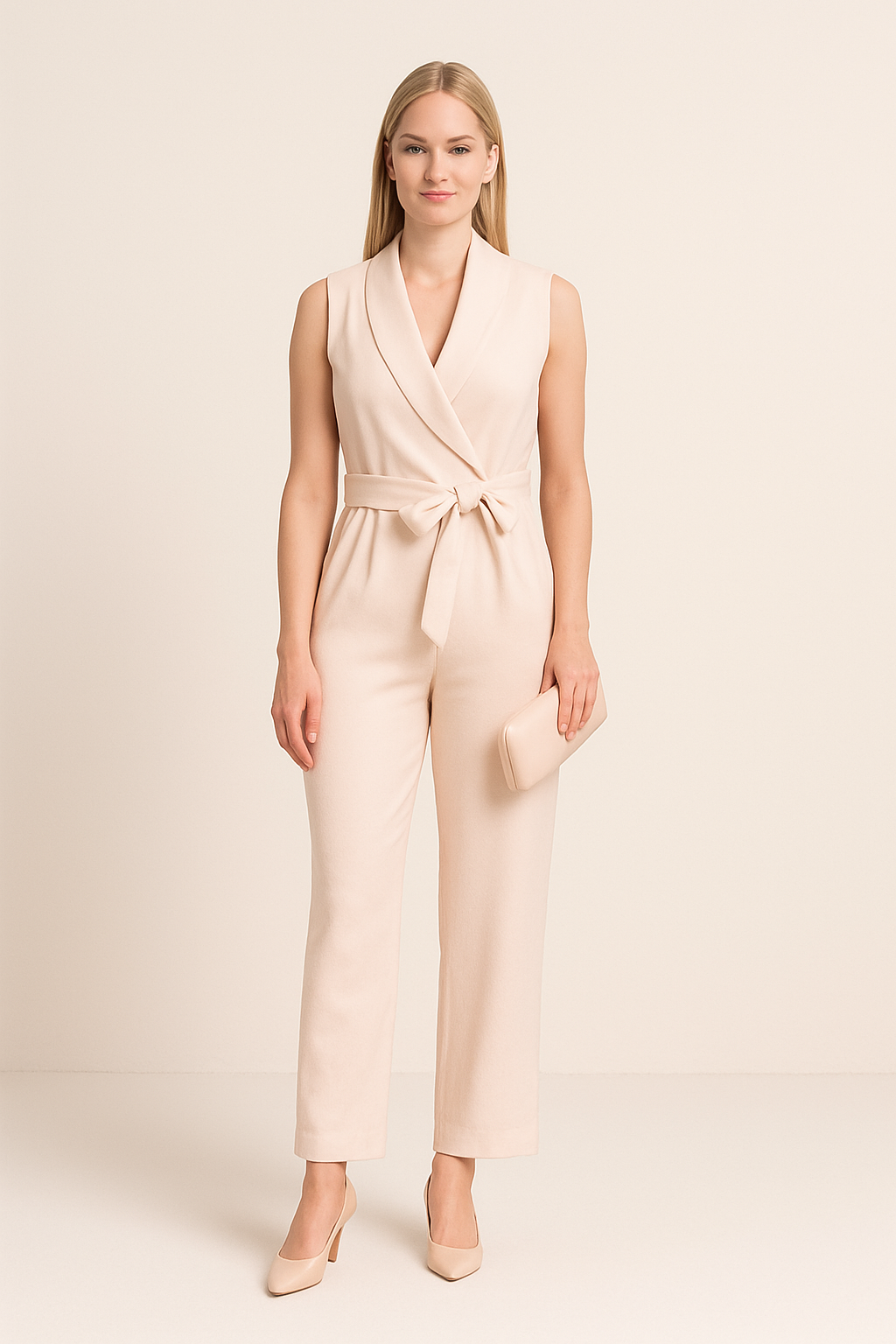 AROSA  | Luftiges Damen Jumpsuit langärmelig mit weitem Bein