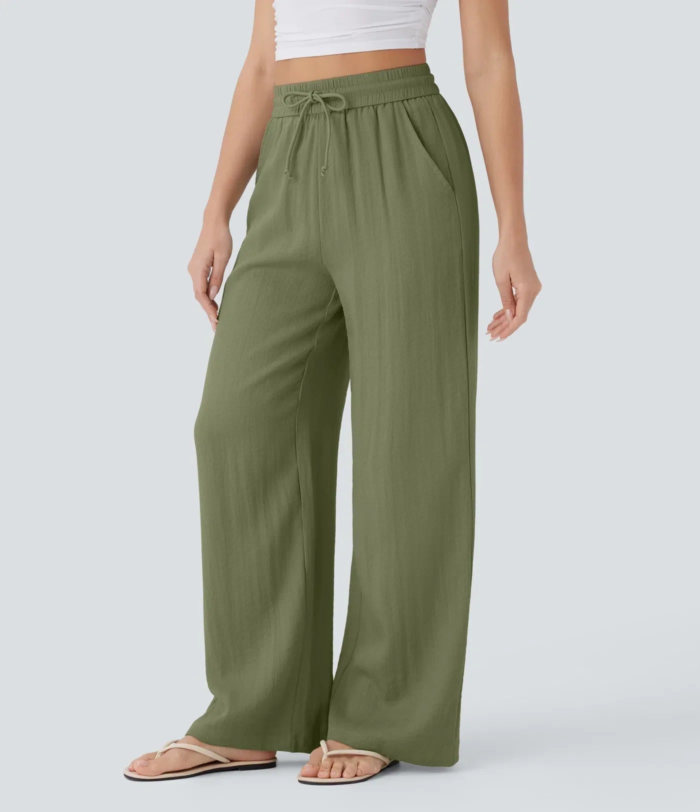 Zafeiria Elegante Leinenhosen