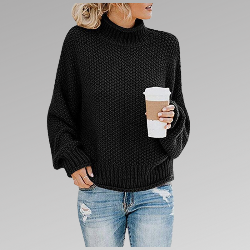 Olivia | Pullover mit hohem Kragen