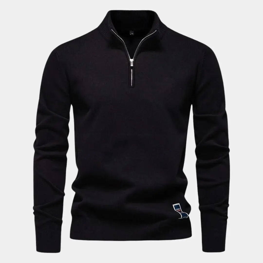 Essential Pullover mit Viertel-Reissverschluss