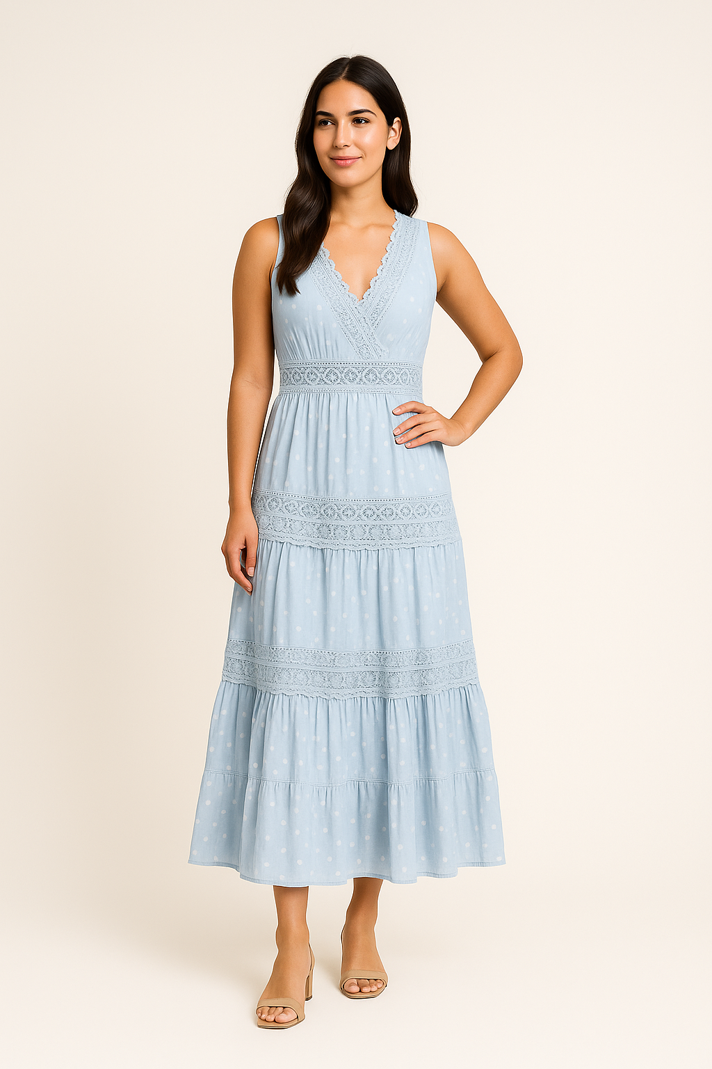 AROSA | Festliches Damen Boho Maxikleid luftig & leicht